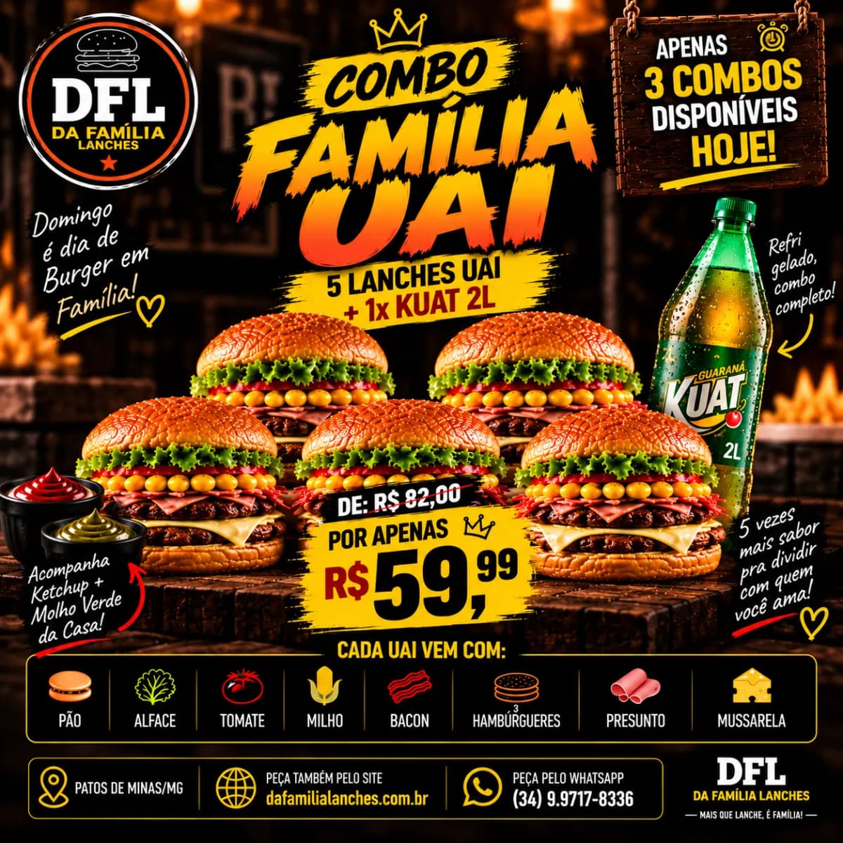 Combo Família Uai
