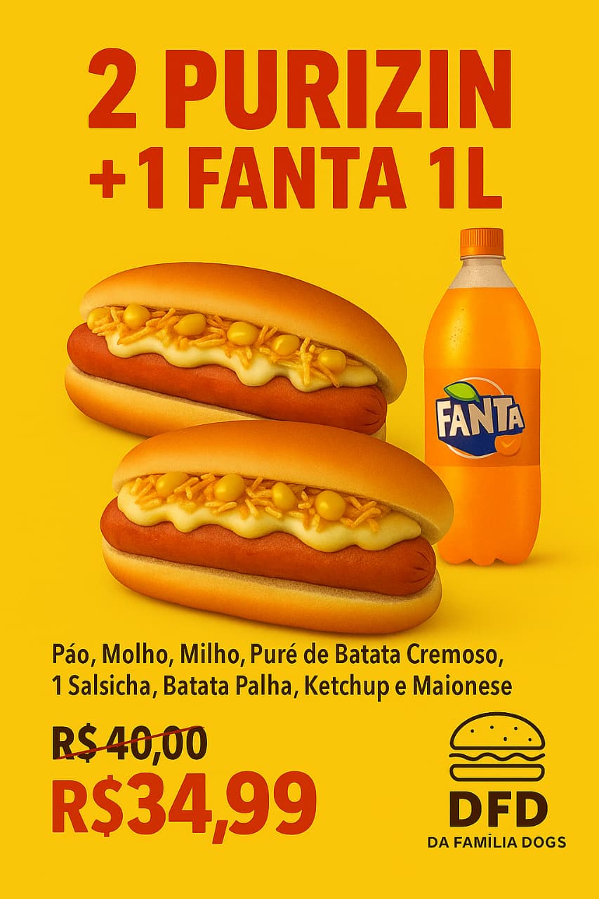 2 Purizin + 1 Fanta 1L