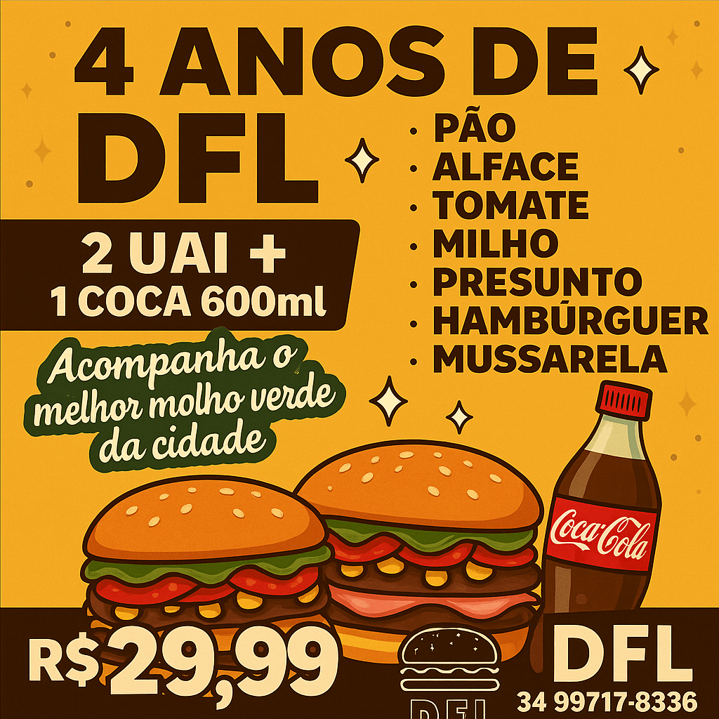 2 UAI + 1 COCA 600ml