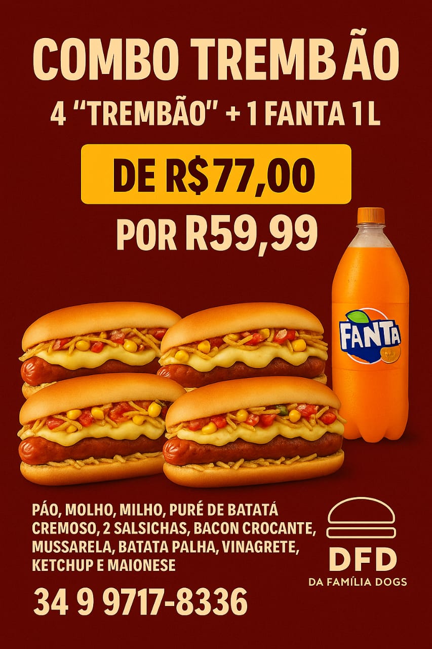 4 TremBão + 1 Fanta 1L